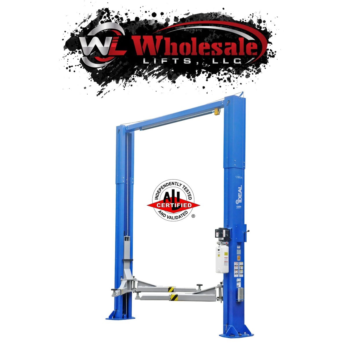 New iDEAL - TP12KSC-DX 12,000 lb 2-Post Clear Floor Lift - 220V