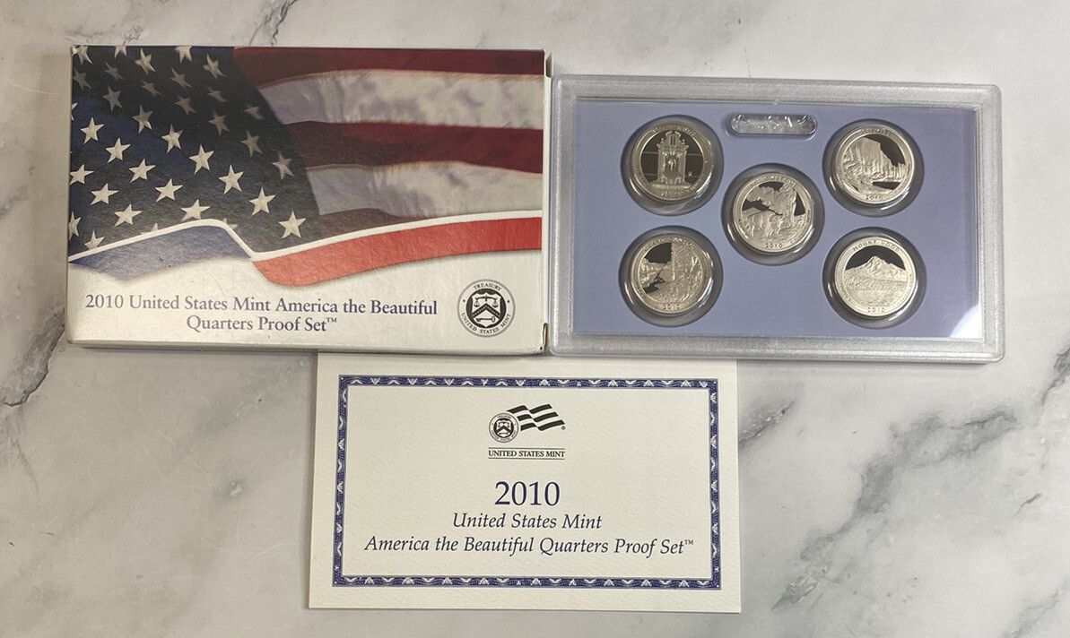 2010 US Mint American the Beautiful Quarters - Proof Set cd