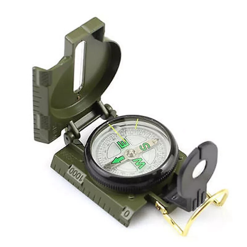 Professional Military Style Liquid Metal Body Compass Navigation Survival Hiking