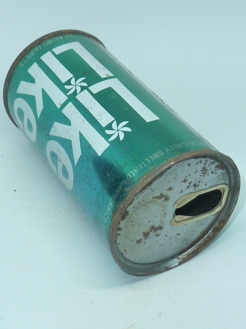 Empty Top Opened 12oz Like Dietary Beverage Juice Tab.