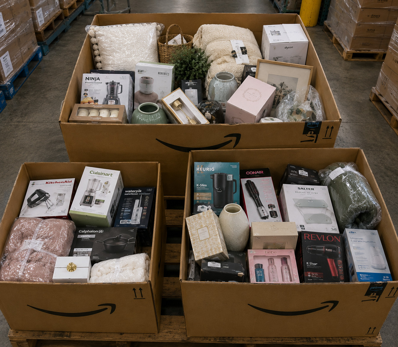 Amazon Returns and Overstock Products Ready for New Owners