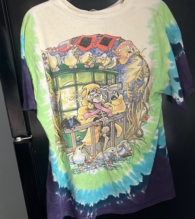 Y2K Liquid Blue Grateful Dead Lighthouse Tee