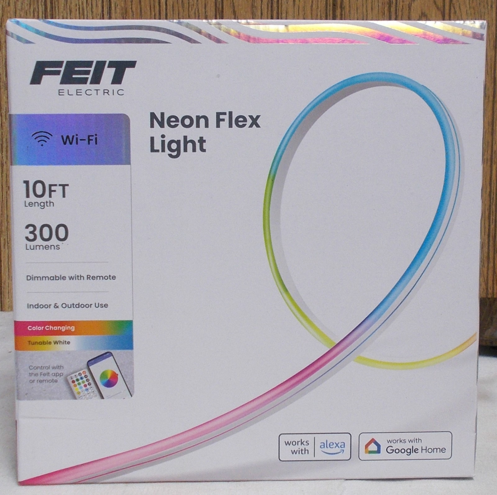 Feit Electric Indoor/Outdoor 10Ft. 300 Lumens Wi-Fi Neon Flex Light Strip