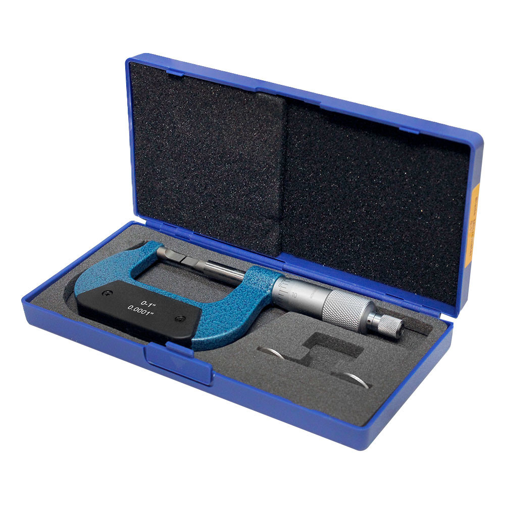 0-1" Outside Micrometer 0.0001" Precision Gauge Ratchet Stop Machinist Tool