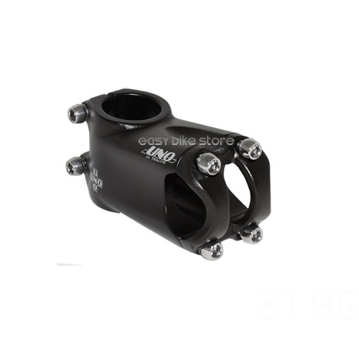 New UNO Short Alloy Stem 31.8 x 50 mm , Black 1 1/8" 28.6 cycling