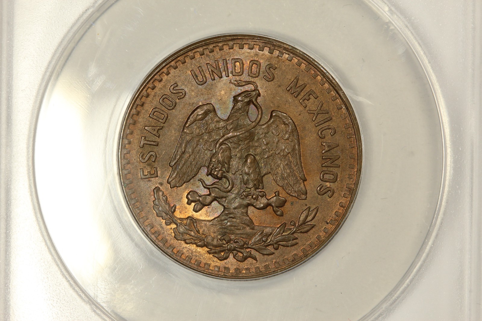 1927 Mexico 5 Centavos ANACS MS63RB