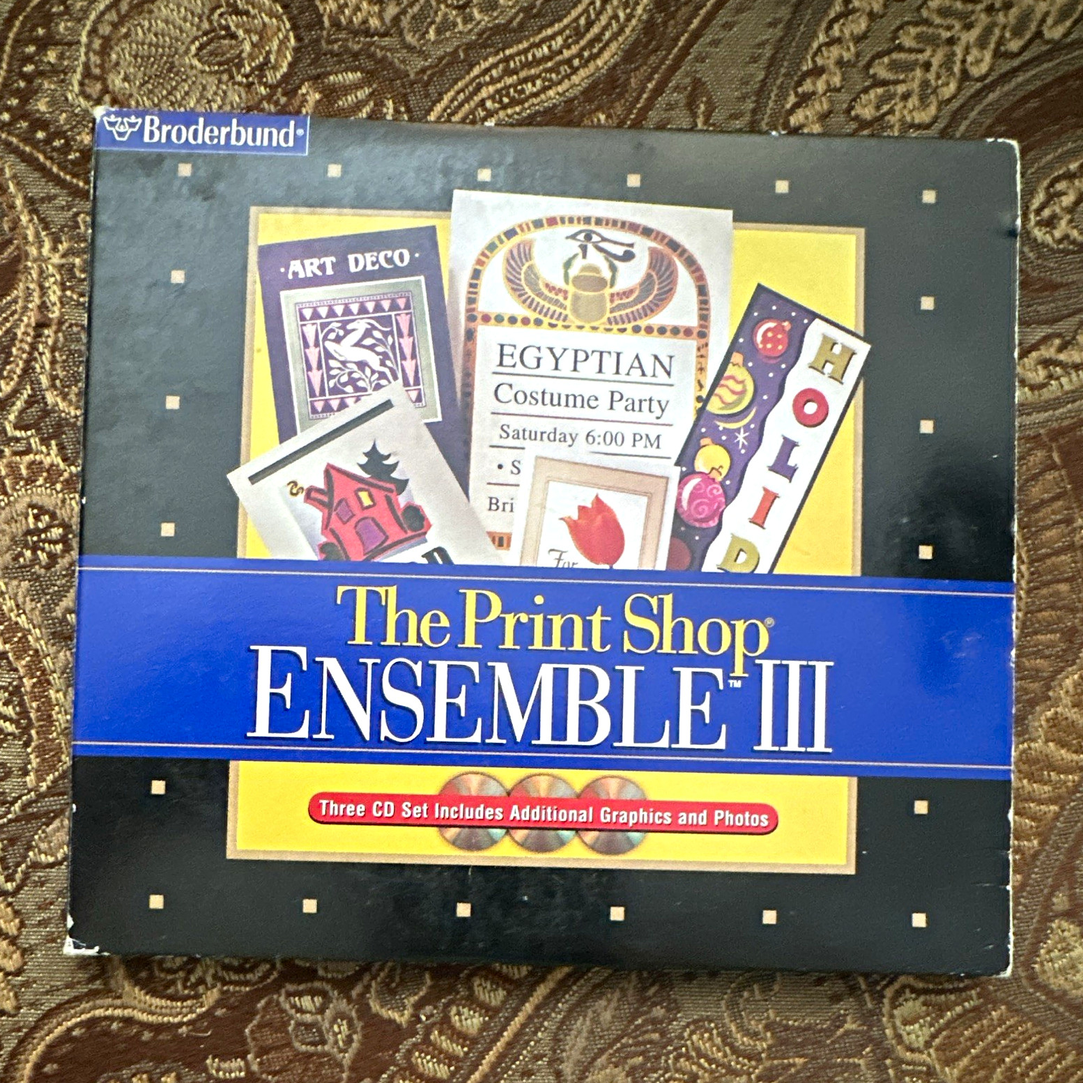 Brøderbund The Print Shop Ensemble III Publishing Software 3-CD Set