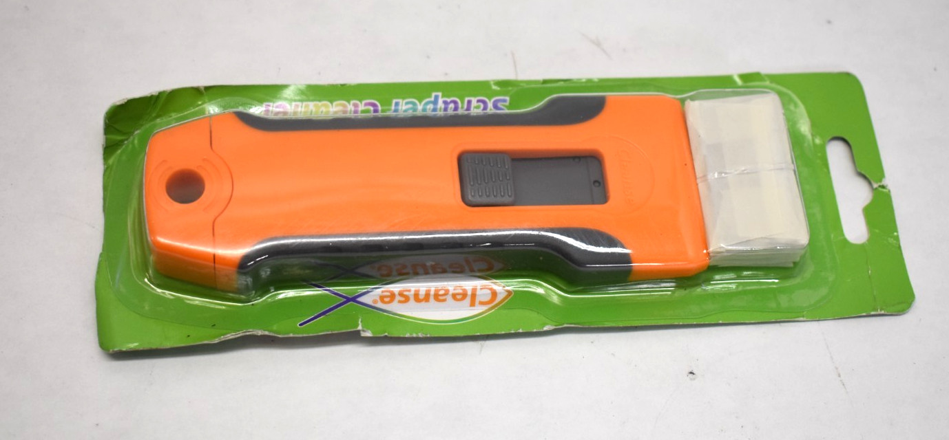 Razor Blade Scraper Tool w/ 15 Pack Extra Blades Cleaning Razor Scraper