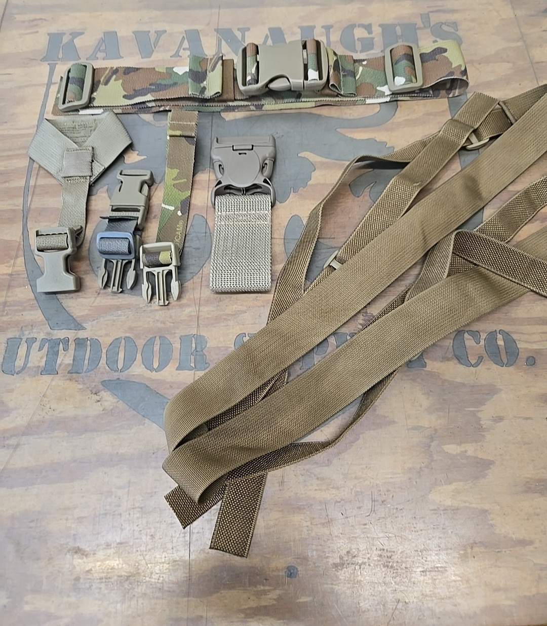 Salty USGI Large Rucksack Waist Belt OCP MC Straps & Buckles Suspenders Lot