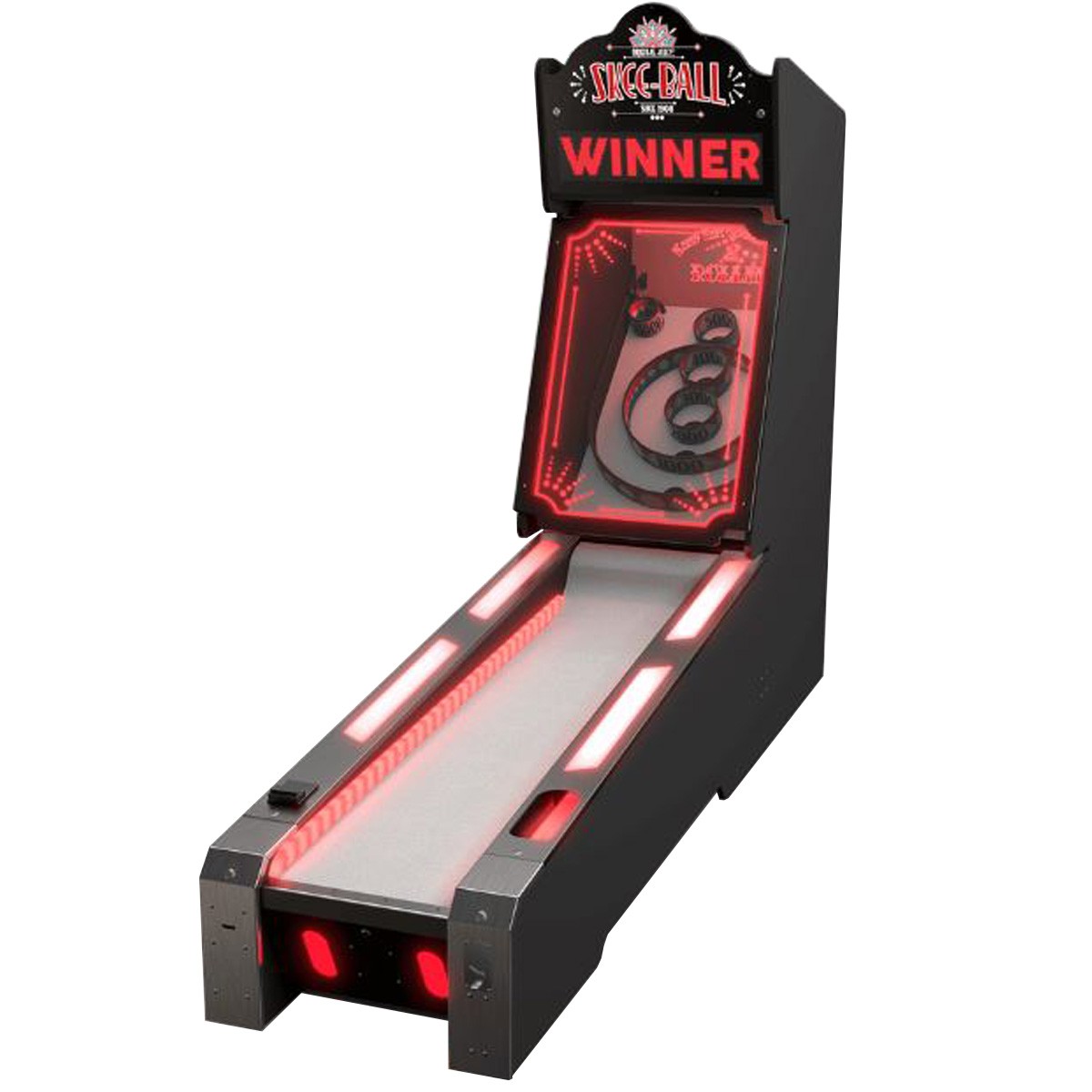 Skee-Ball Glow 10' Free Play Home Arcade Game