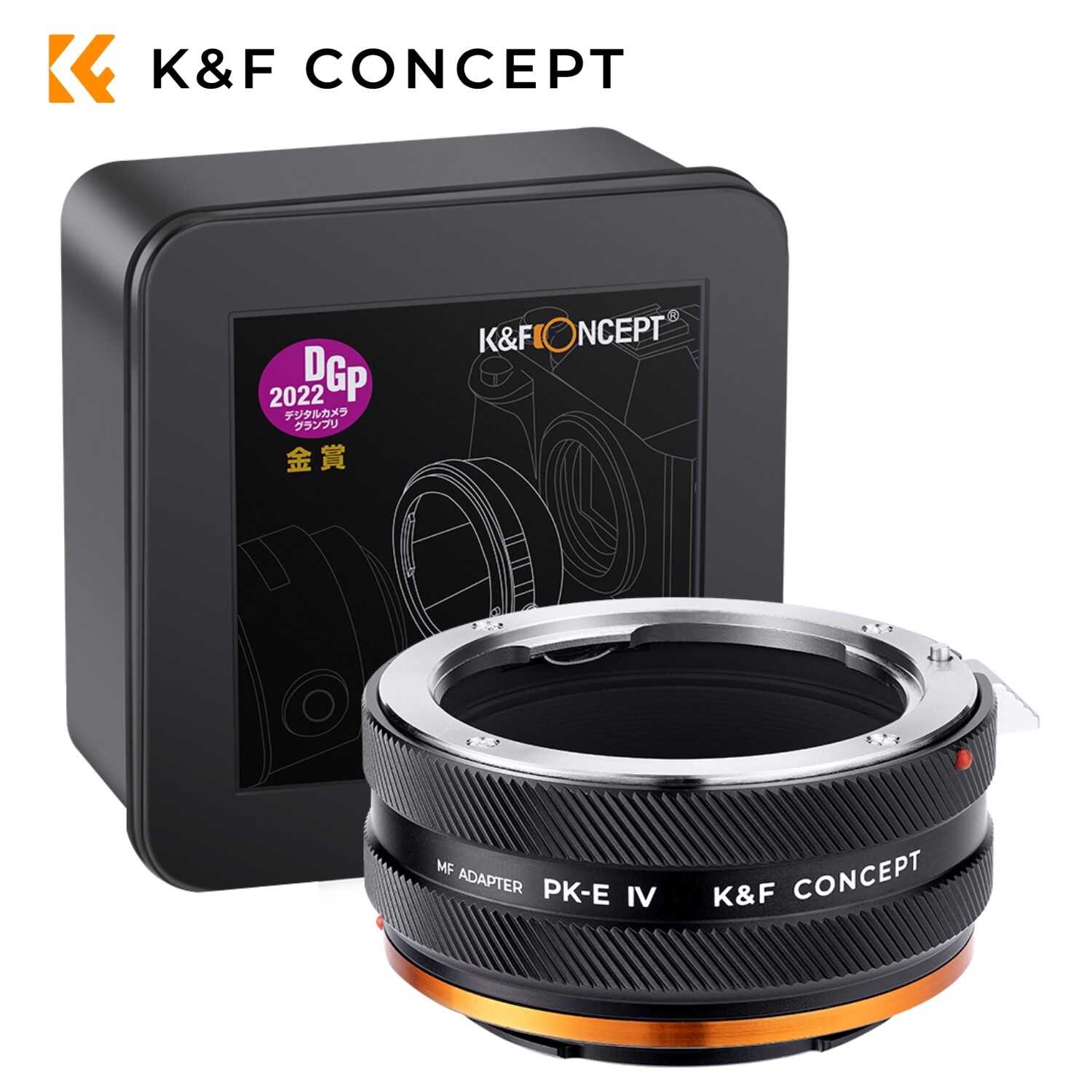 K&F CONCEPT IV PRO Pentax K-NEX Lens Adapter for Pentax K and AF Lens to Sony-E