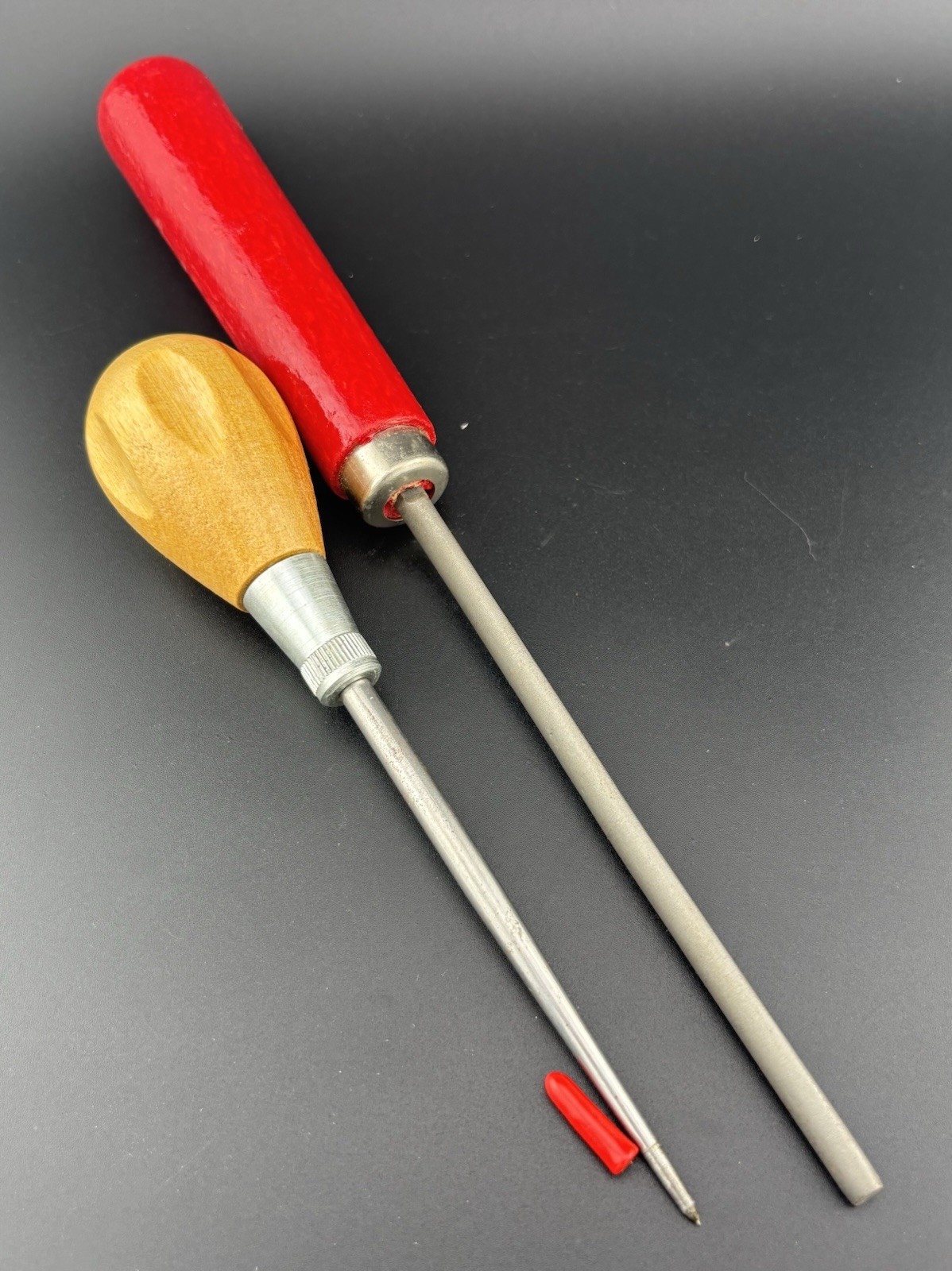 General Scratch Awl and Mint Hirsch Burnisher Combo Lot
