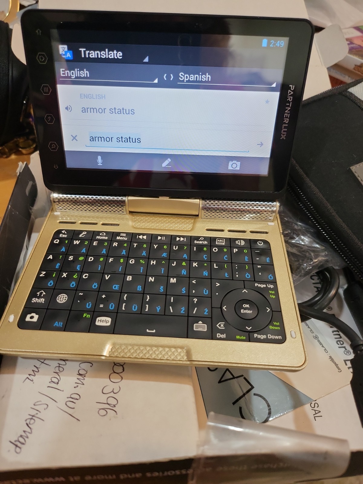 Partner Lux2 Language Learning System & Travel Companion 5"