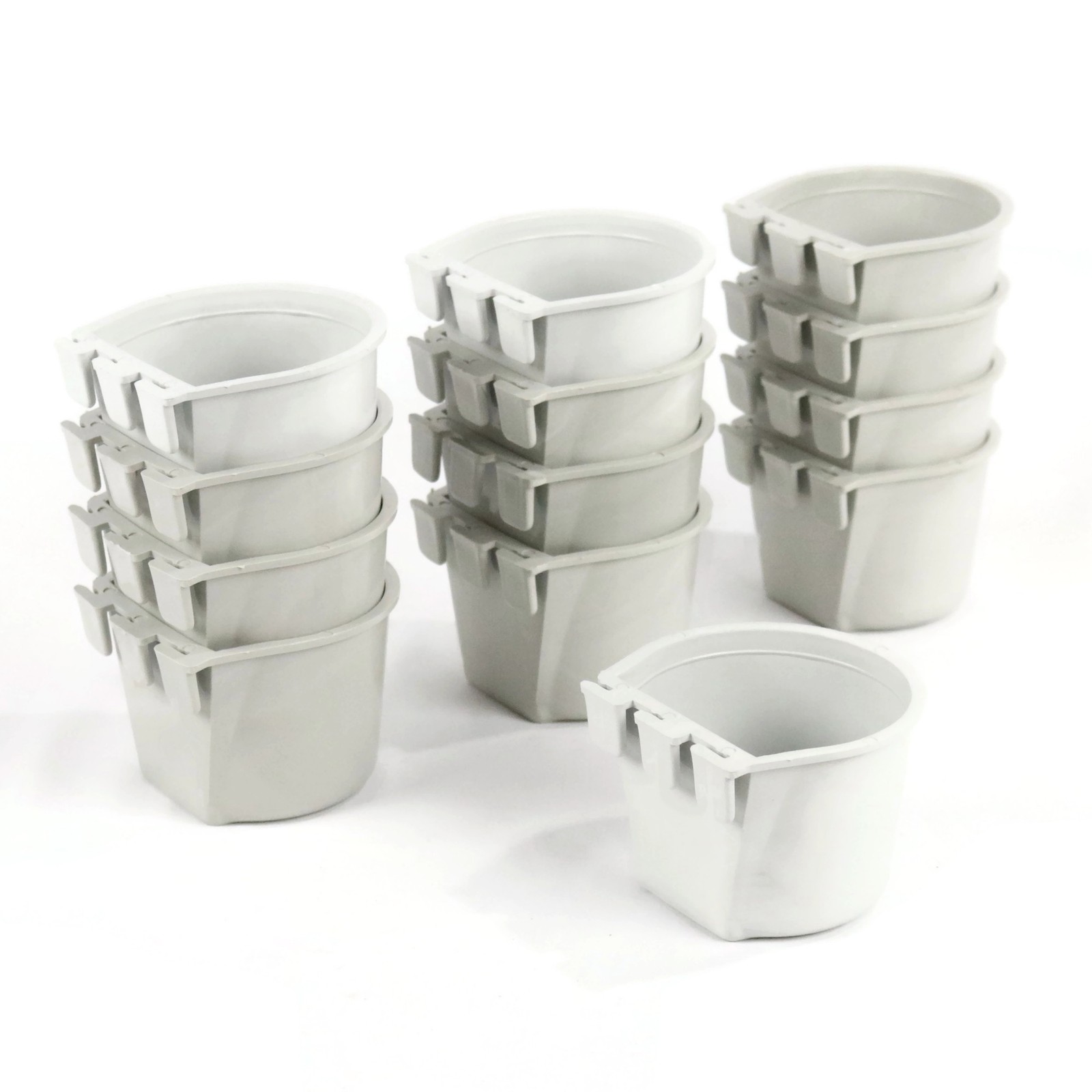 12-Pack - Grey Cage Containers to Hold Nails, Nuts, Screws, Bolts in the Shop