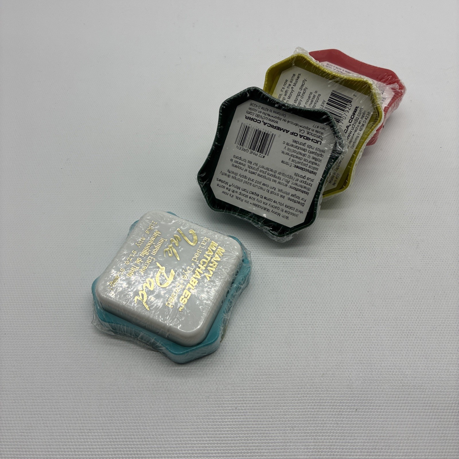 4 MARVY MATCHABLES RAISED-DYE-BASED ''INK PADS New