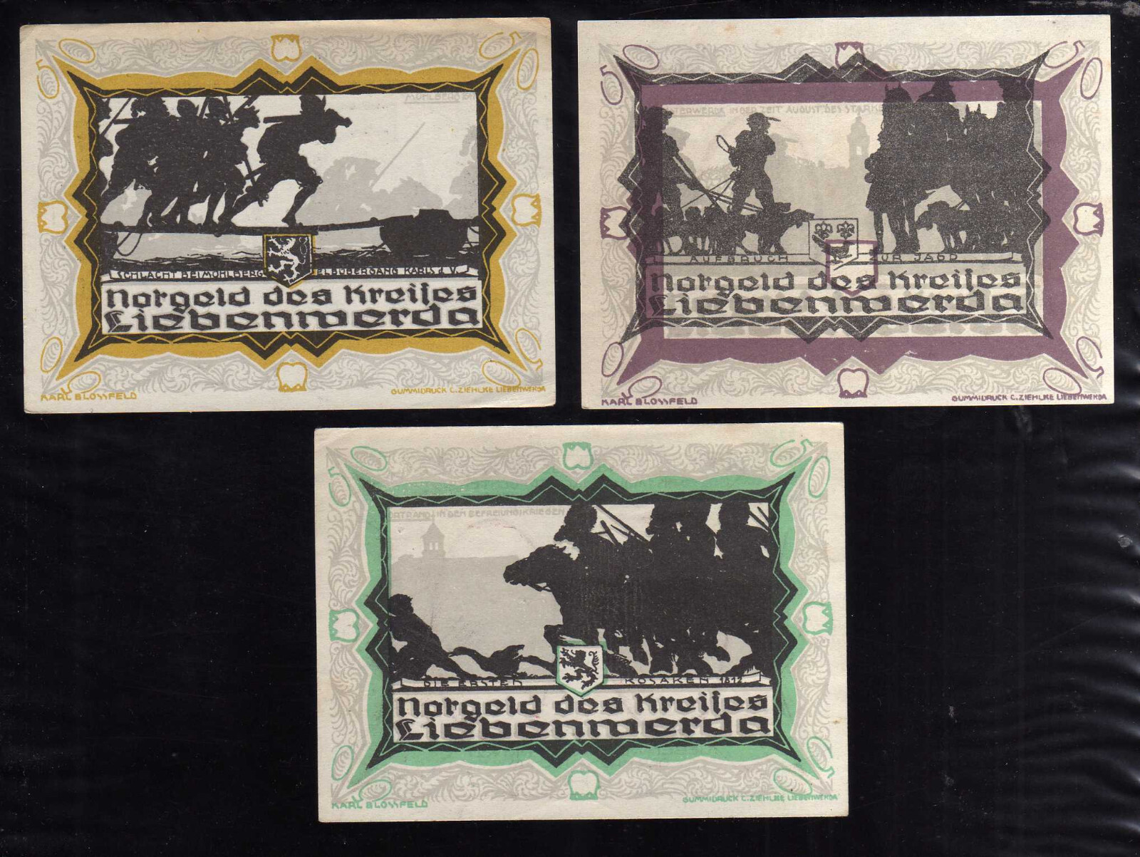 LIEBENWERDA - GERMANY NOTGELD -  3 x 50 PFENNIG