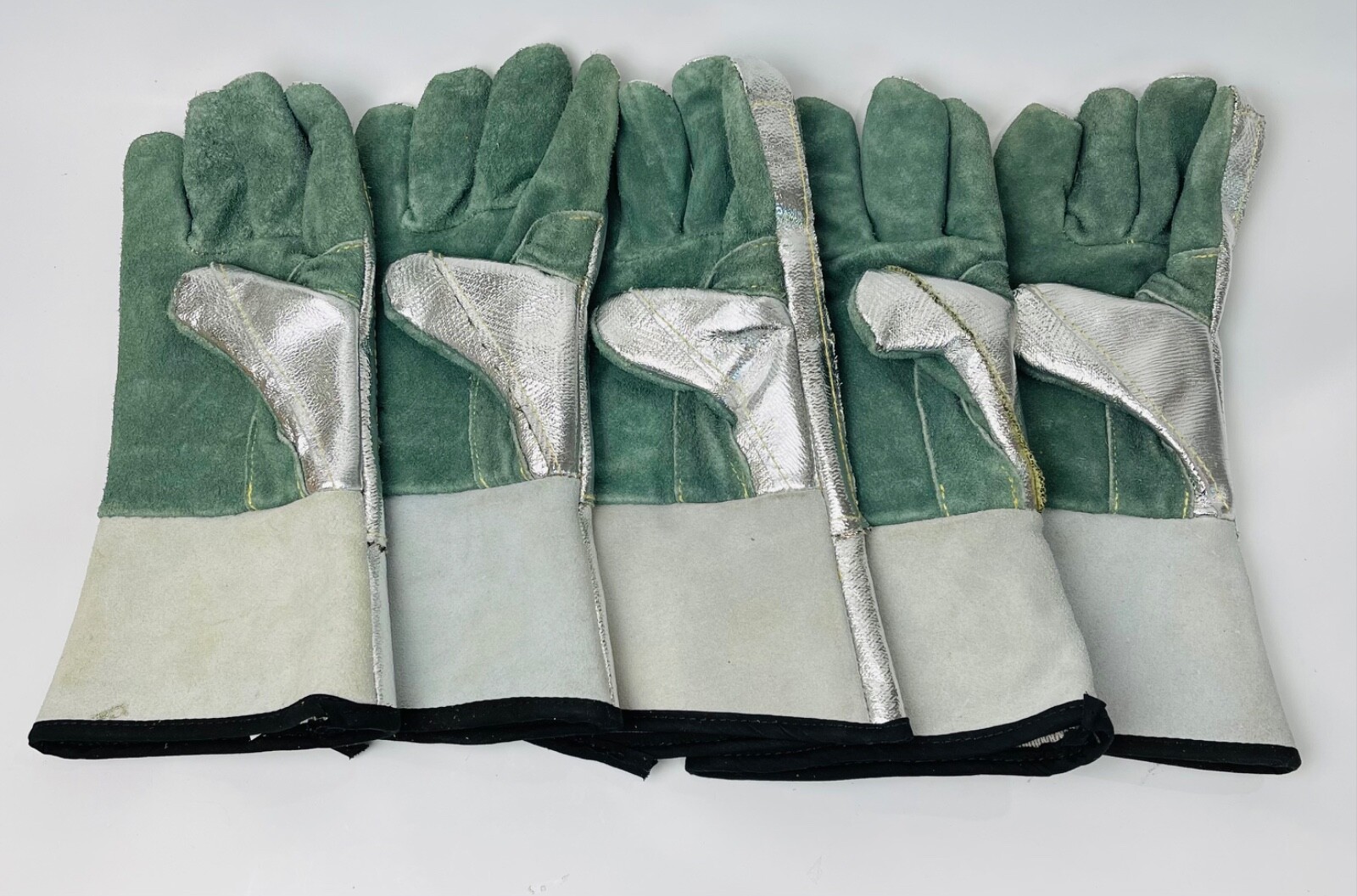 5 Gloves NSA 13" Leather Glove W/Aluminized Back Heat Resistant Level 2 (284 F)