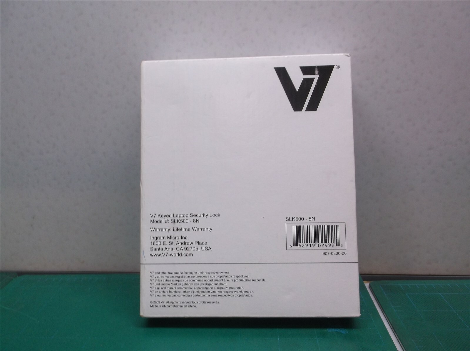Open Box* V7 SLK500 Keyed Laptop Security Lock/Computer Lock