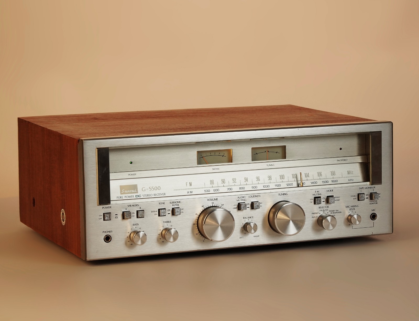 Sansui G-5500 Vintage Stereo Receiver –Professionally Restored –1-Year Warranty