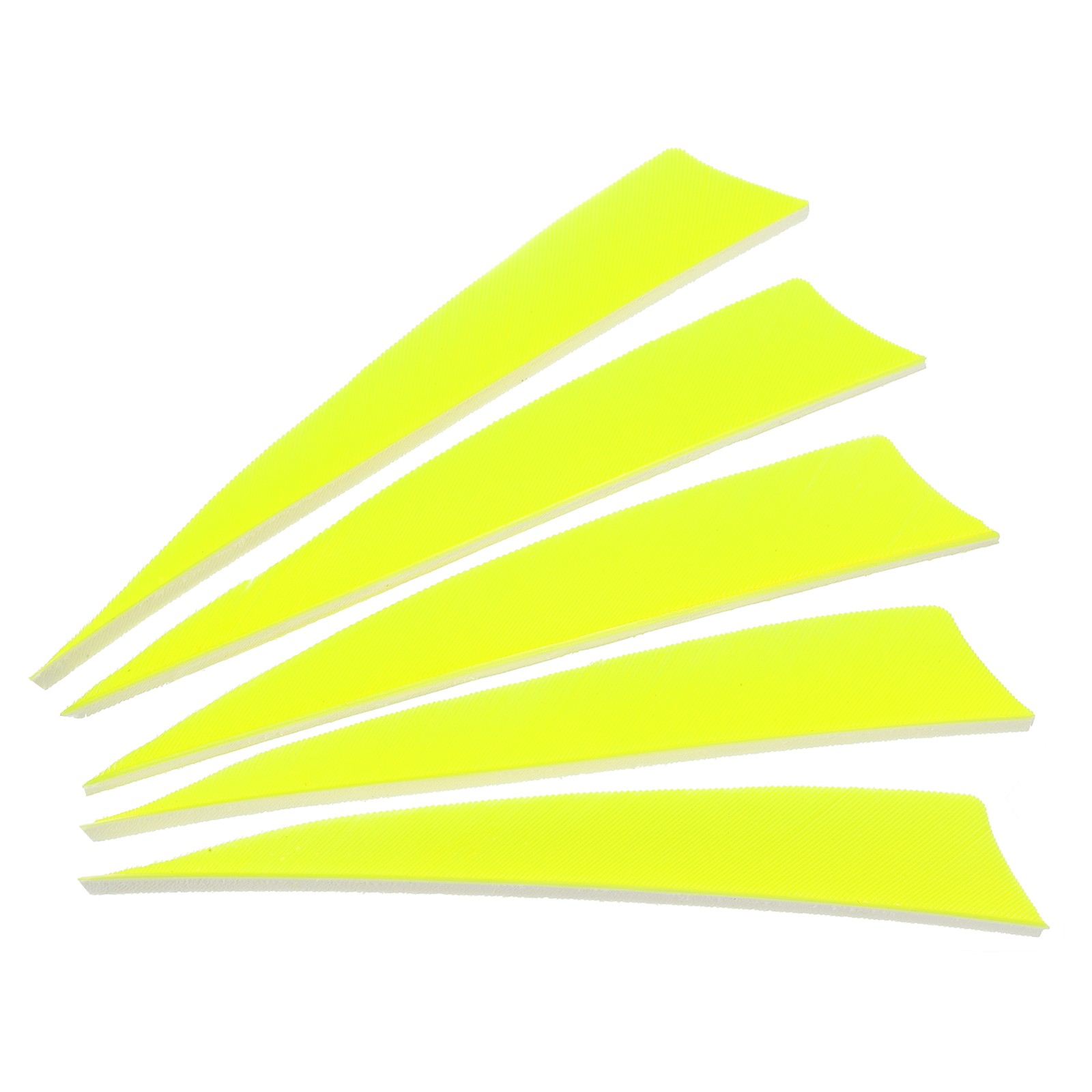 Arrows Vanes 50Packs, 4 Inch Arrow Feather Right Wing Fluorescent Yellow for DIY