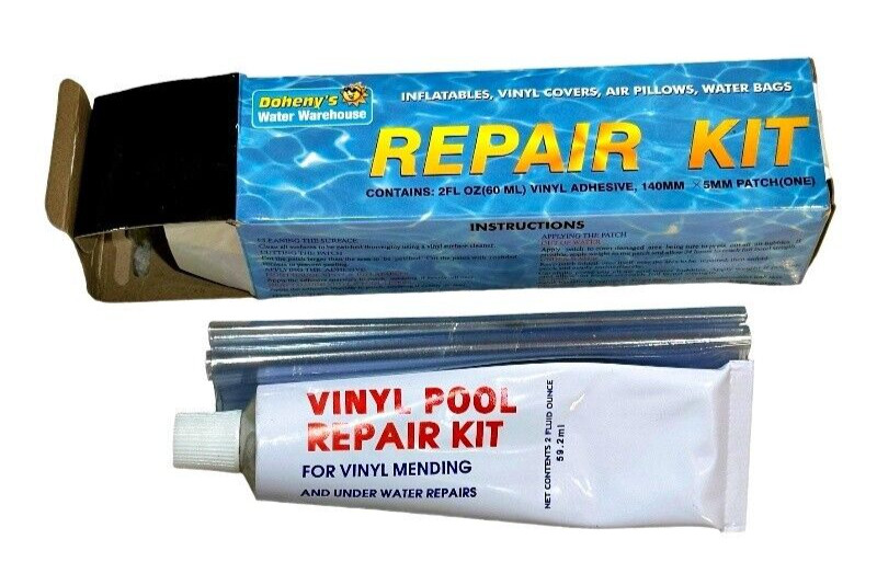Dohenys Vinyl Swimming Pool Repair Kit Underwater 2 fl oz One 5mm Patch NEW