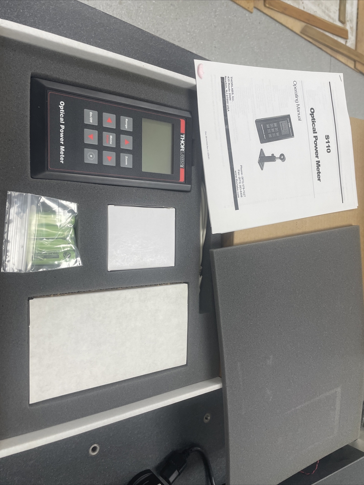 Thorlabs Optical Power Meter S110 No Optical Sensor