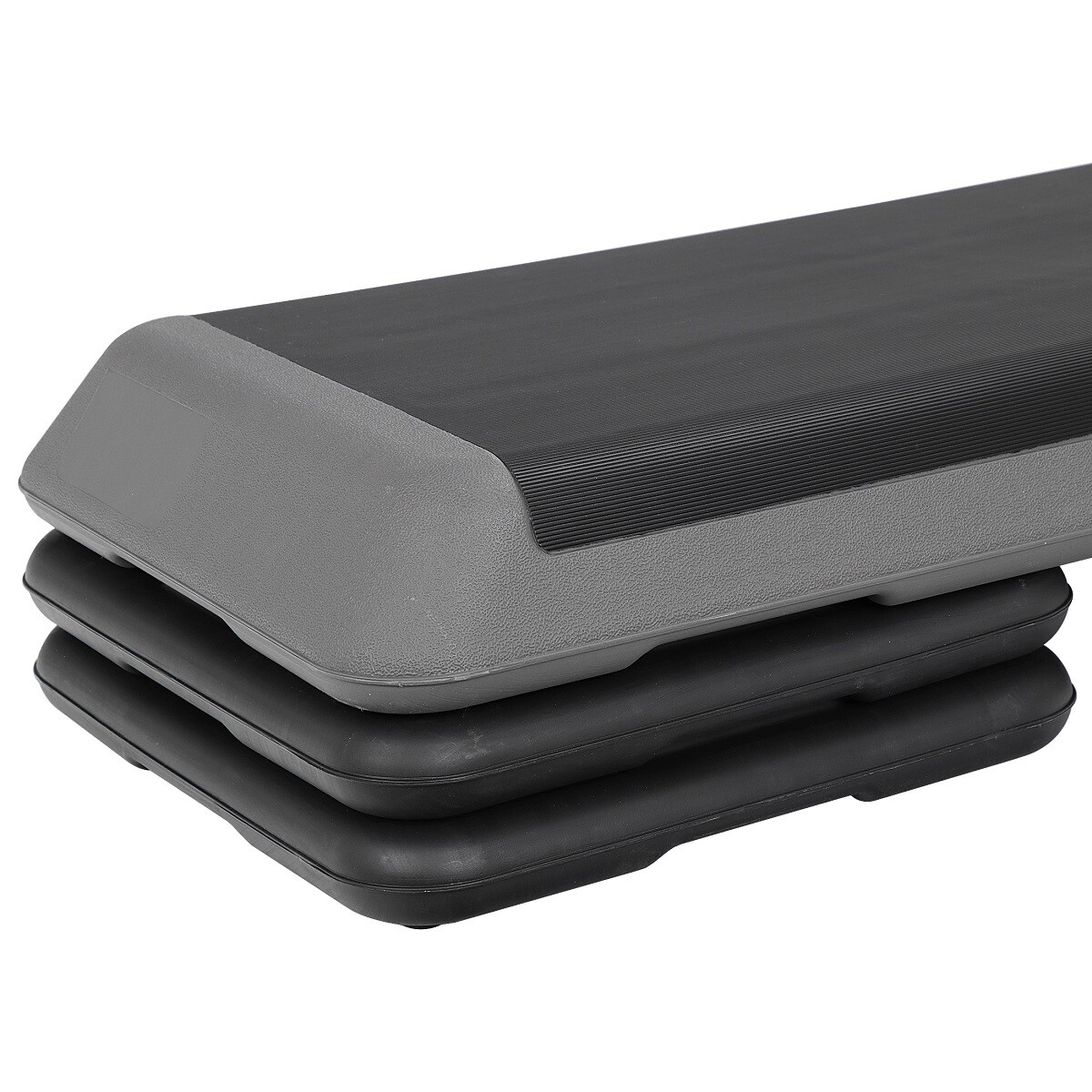 42.5" Aerobic Step Platform Adjustable 4"- 6"- 8" Exercise Stepper W/Riser