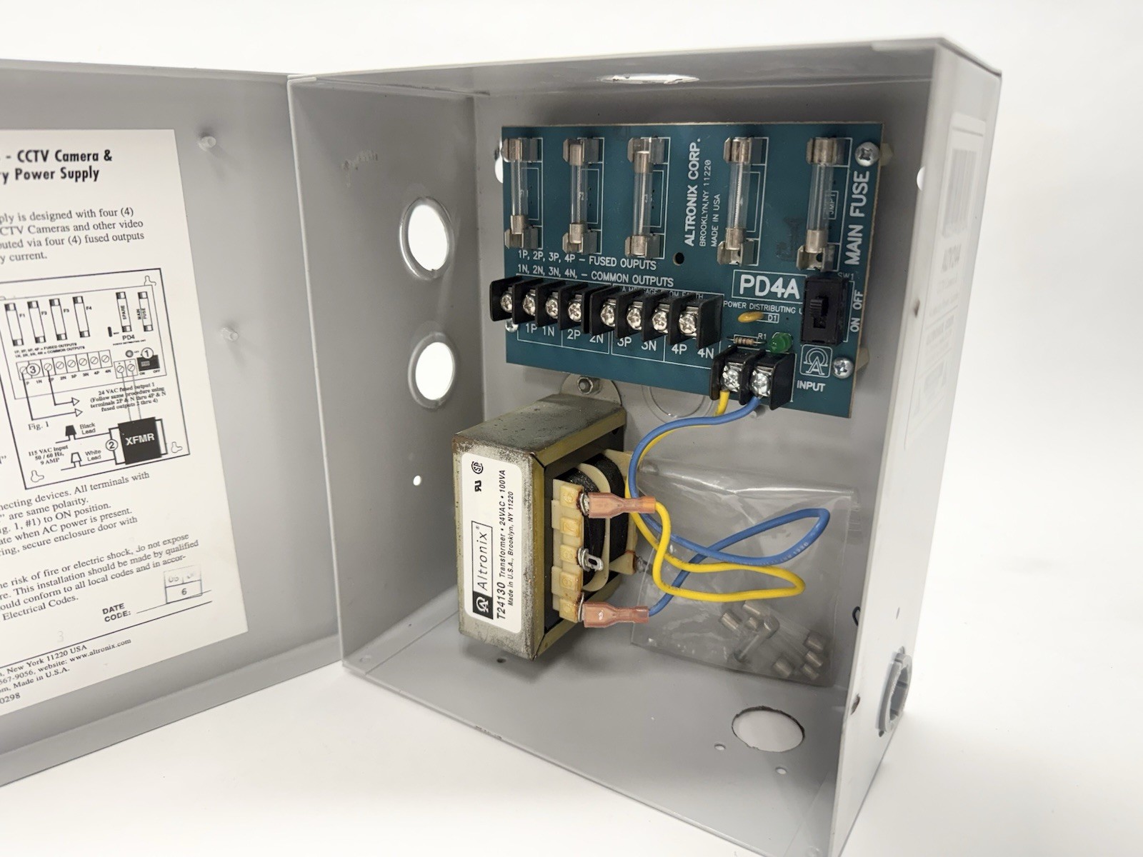 Altronix ALTV244 AC CCTV Camera & Accessory Power Supply 24VAC
