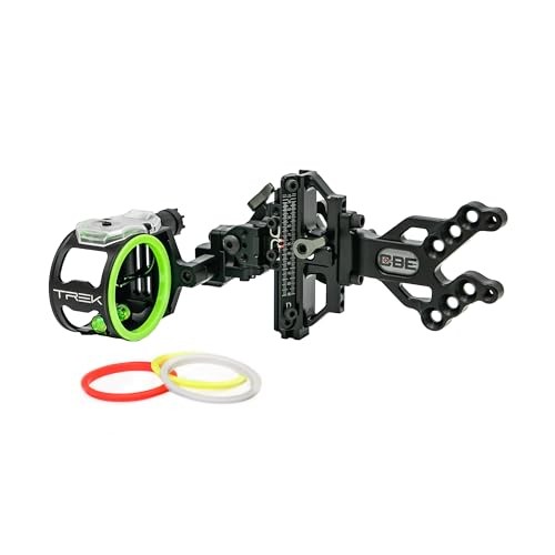 CBE TREK 1-Pin Bow Sight, .019" Fiber, RH, Carbon Fiber Bar [CBE-TKS-1-RH-19]