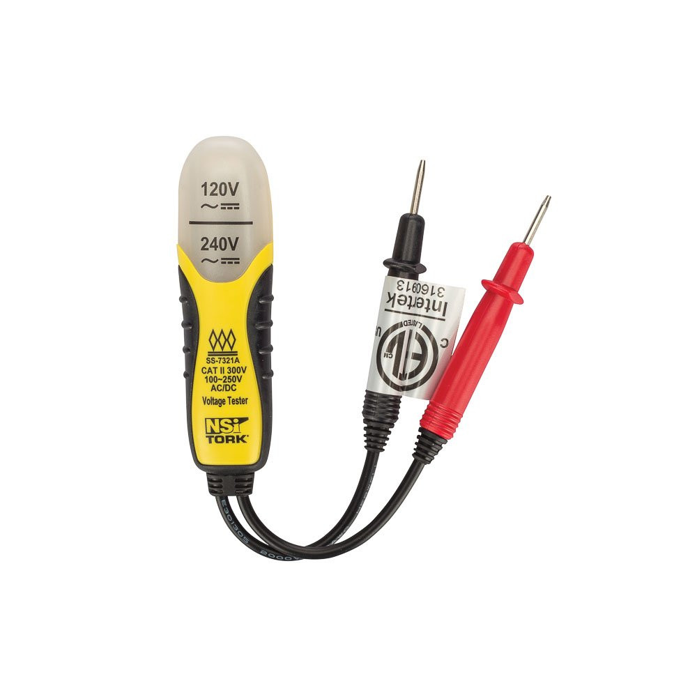 Industries TES-2 Voltage Tester, 120 or 240 VAC, Neon