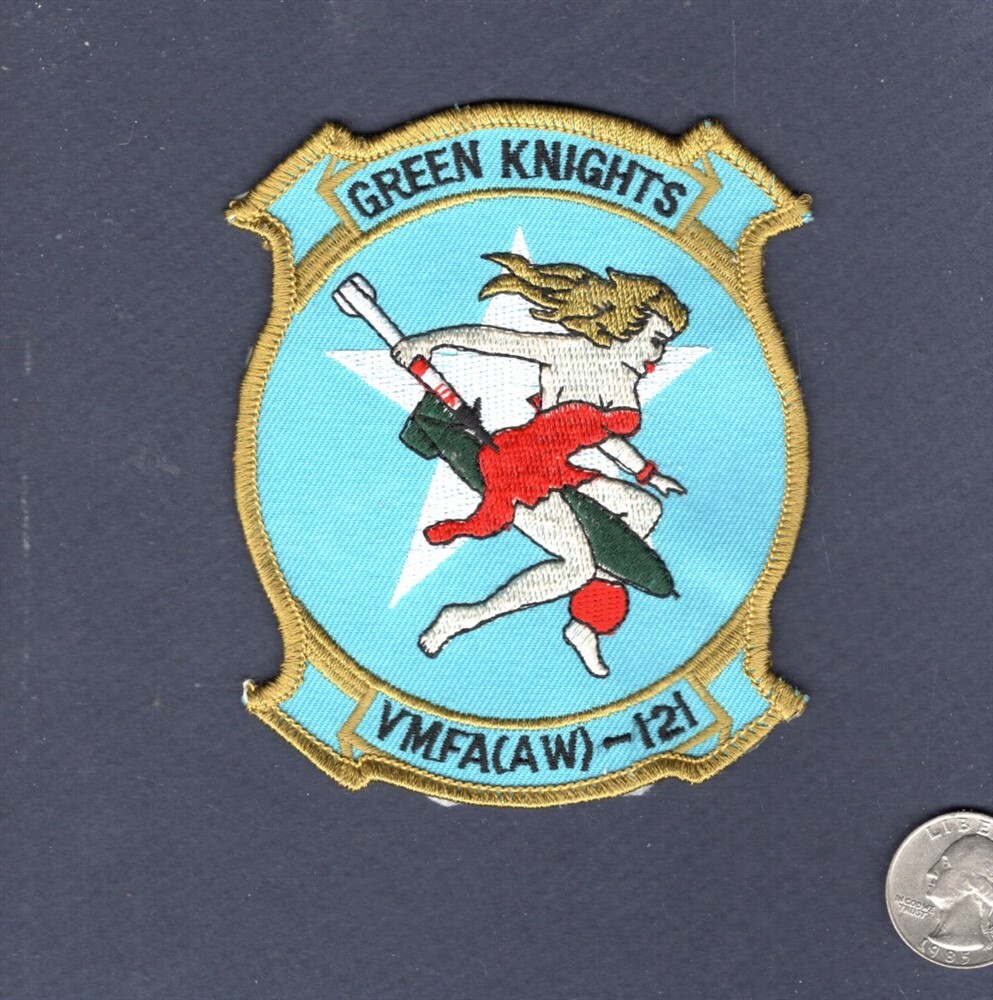 Original VMFA(AW)-121 GREEN KNIGHTS USMC Fighter Squadron Patch