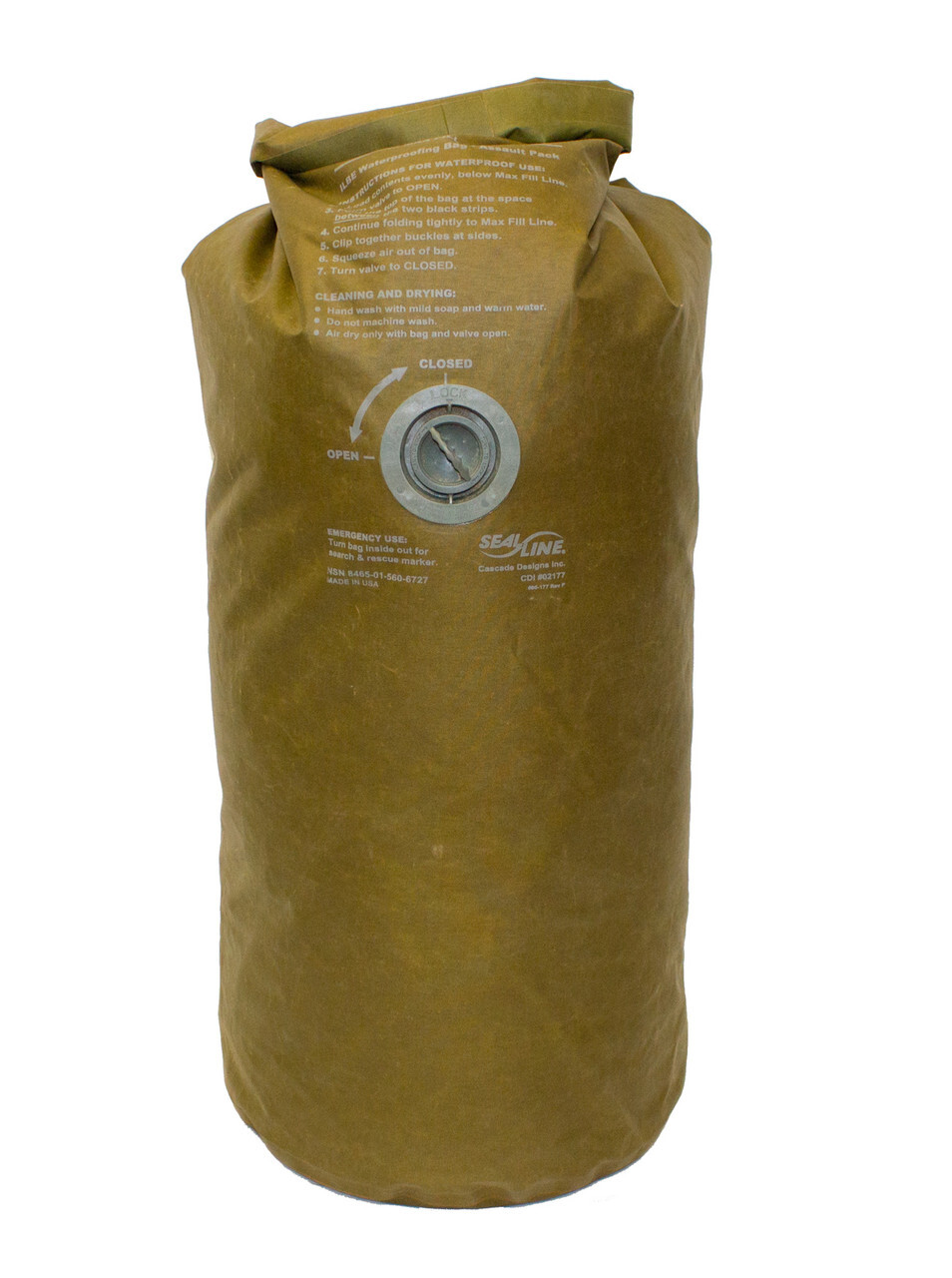 USGI SEAL LINE Waterproof ILBE Assault Pack Liner Compression Bag Sack 02177 56L