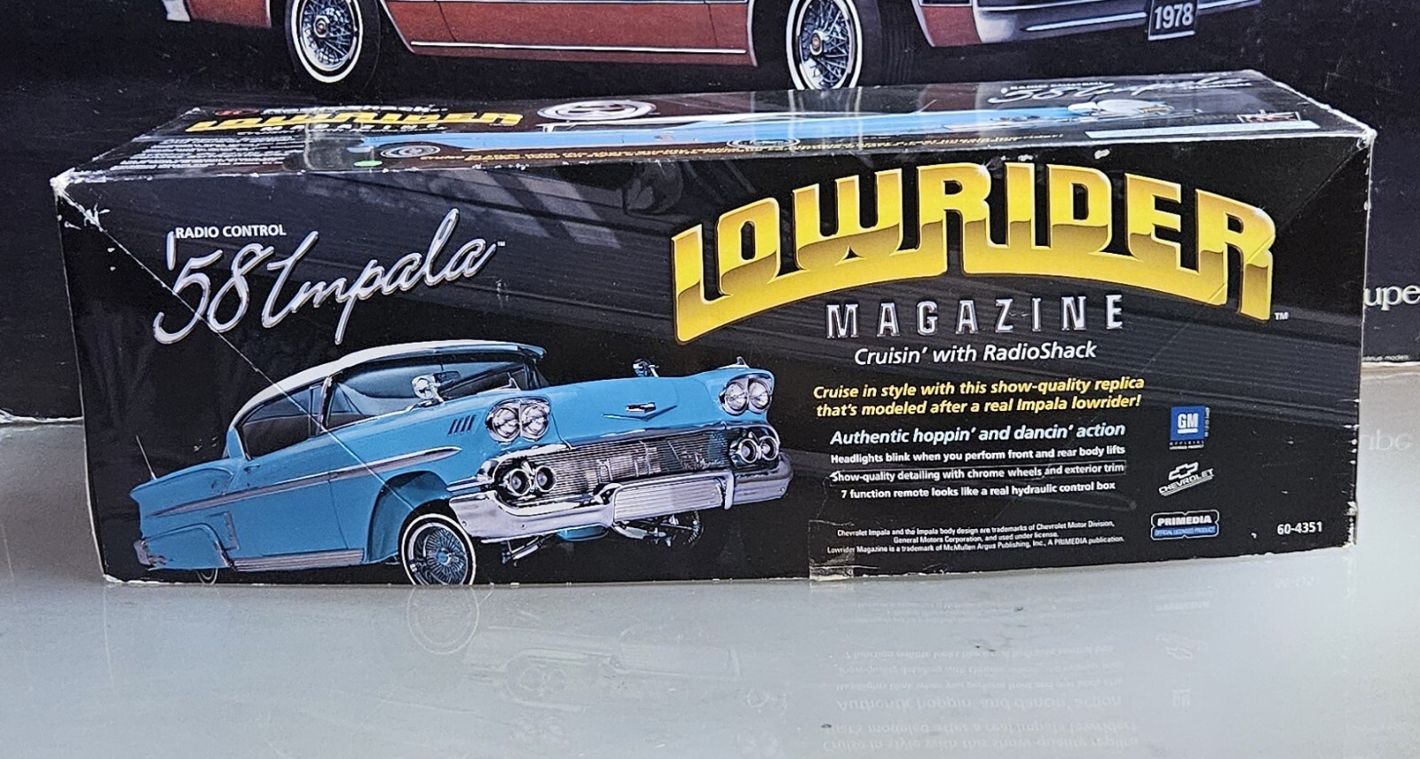 VINTAGE RARE Radio Shack ‘58 Impala Lowrider Radio Control Hydraulics R/C Rare!