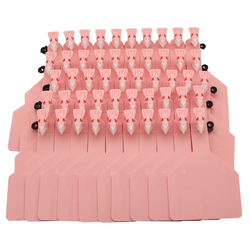 50Pcs Z Tags One-Piece Cattle Ear Tags TPU Blank Livestock Animal Identification