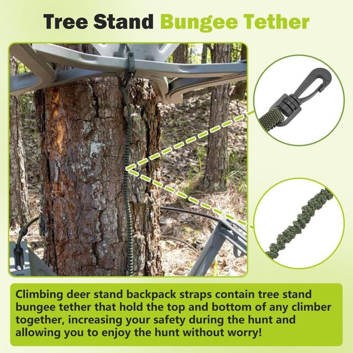 Dimakung Shoulder & Tether Straps for Summit Treestands, Large, Black