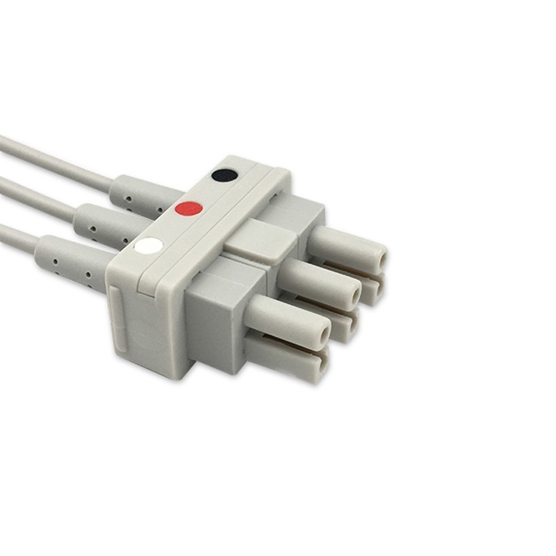V3110TLS Compatible 3 Lead ECG Wires AHA for Smiths V3404 V340 (1Pc)