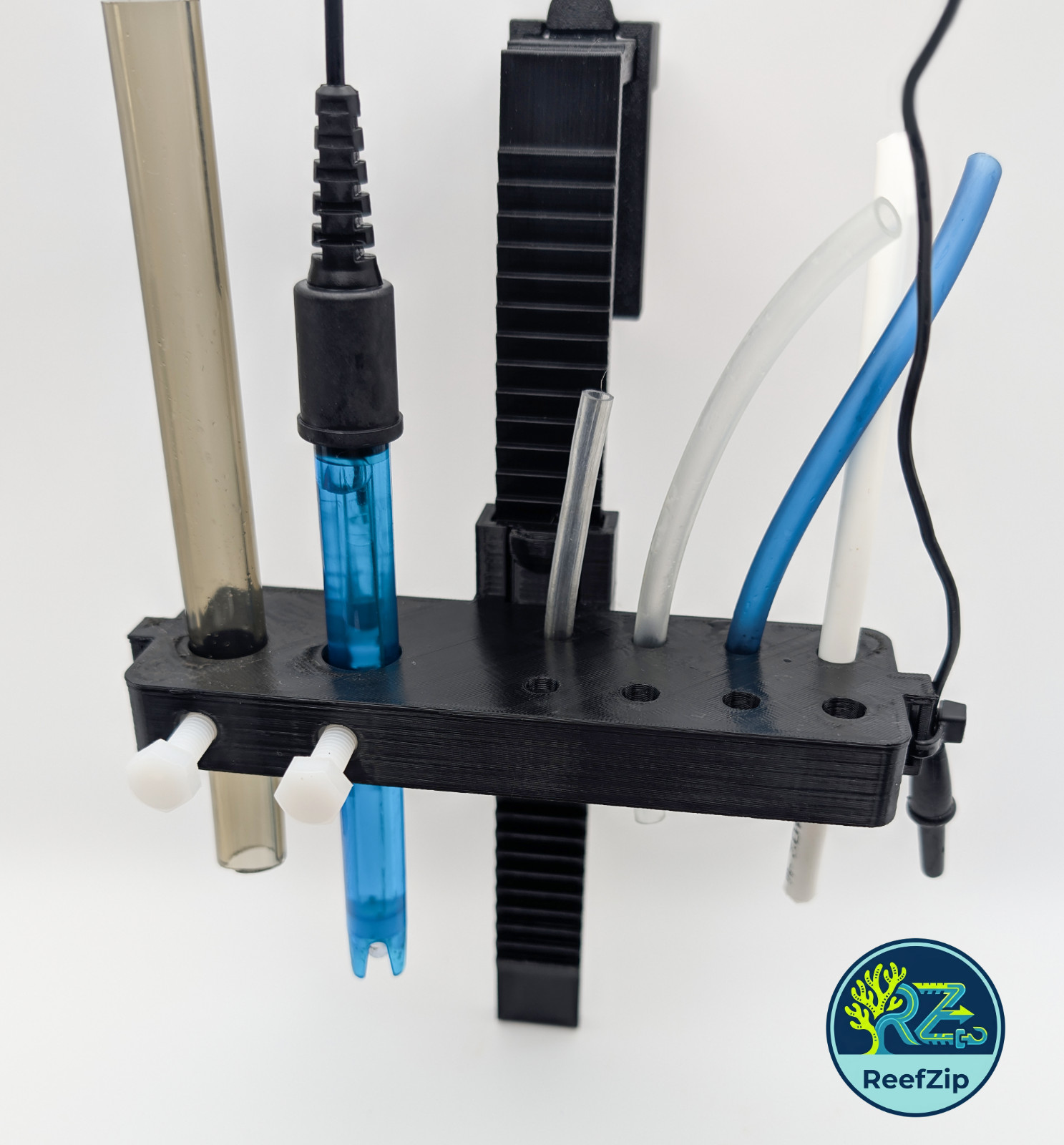 Universal Sensor Probe & Dosing Tube Holder Hydroponics Lab Fluid Mount Bracket