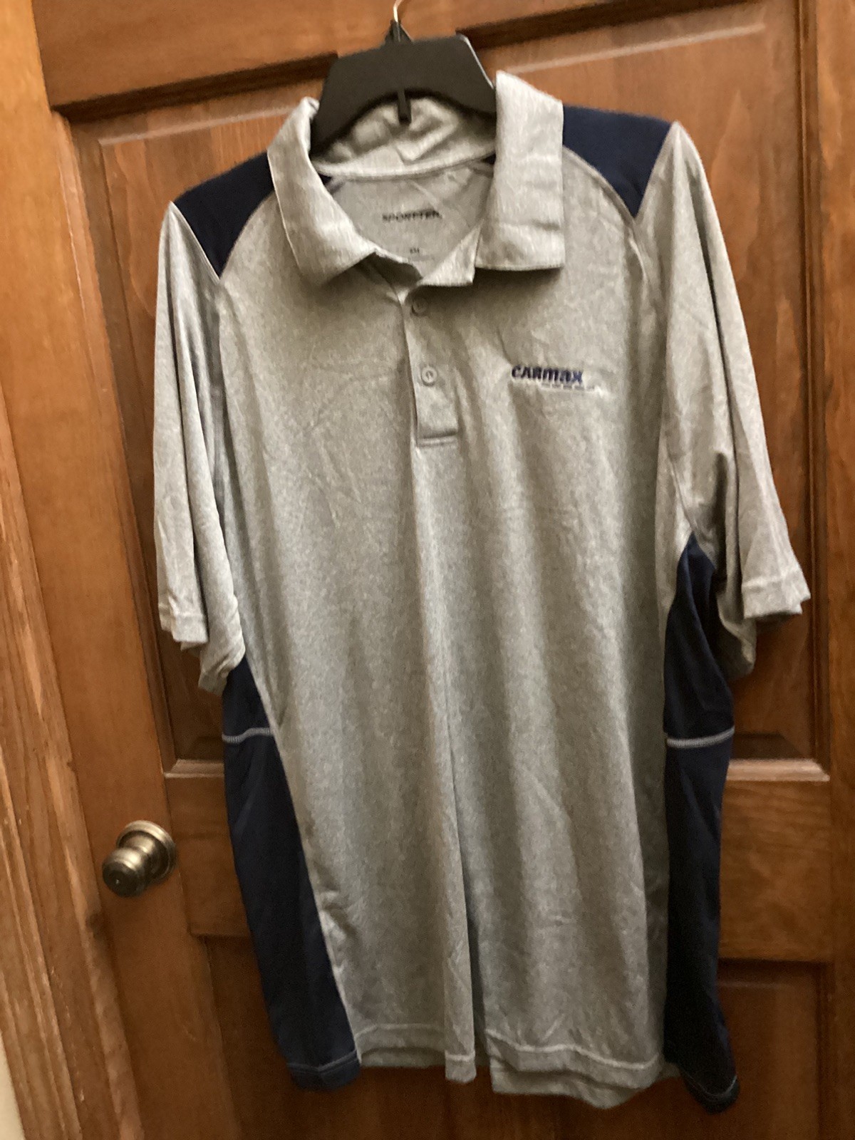 Carmax Sport-Tek  Polo NEW Men’s Size 2x Gray and Navy Blue