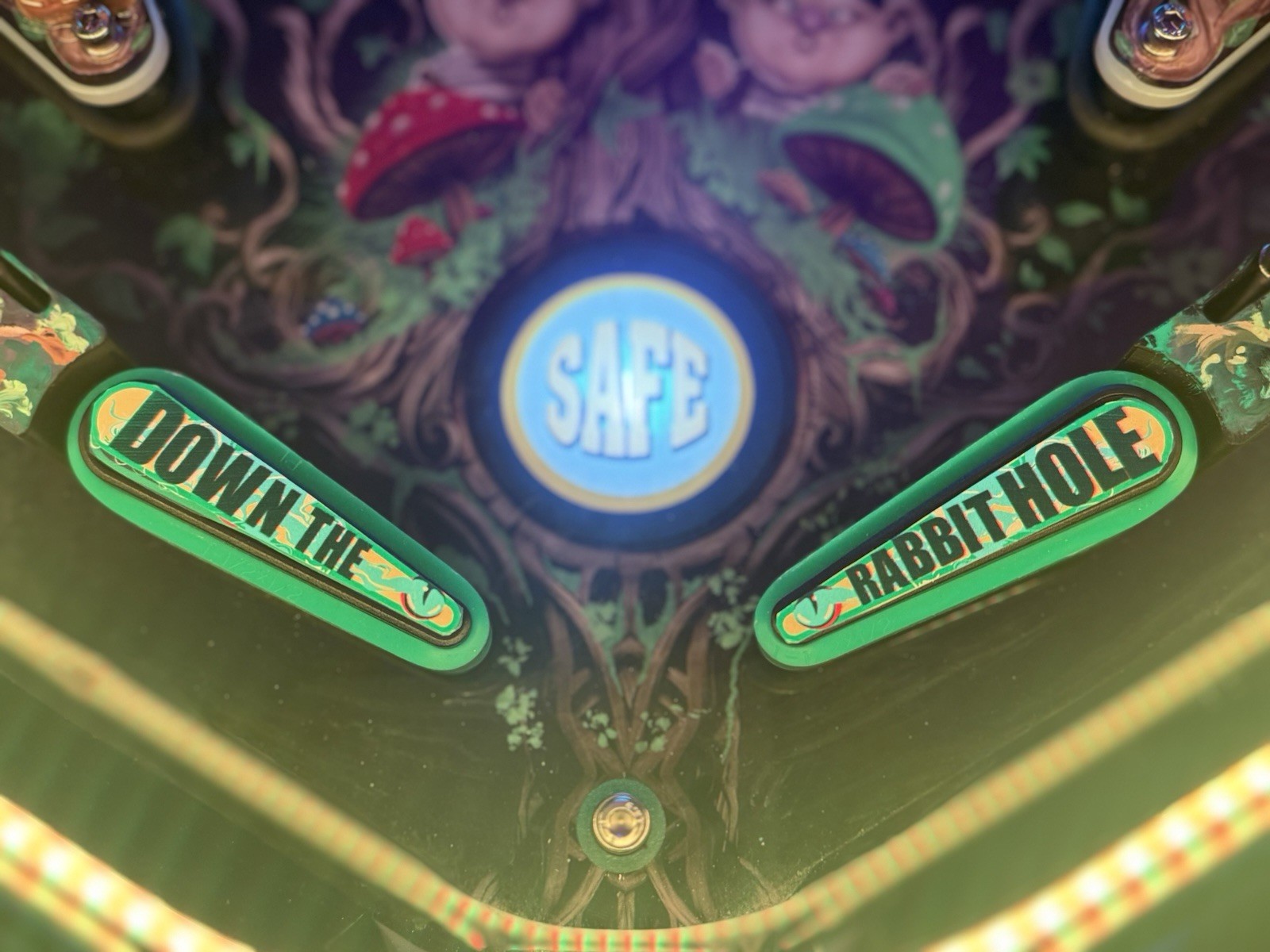 Alice Goes To Wonderland Pinball - Flipper Sticker Decals - Down The Rabbit Hole