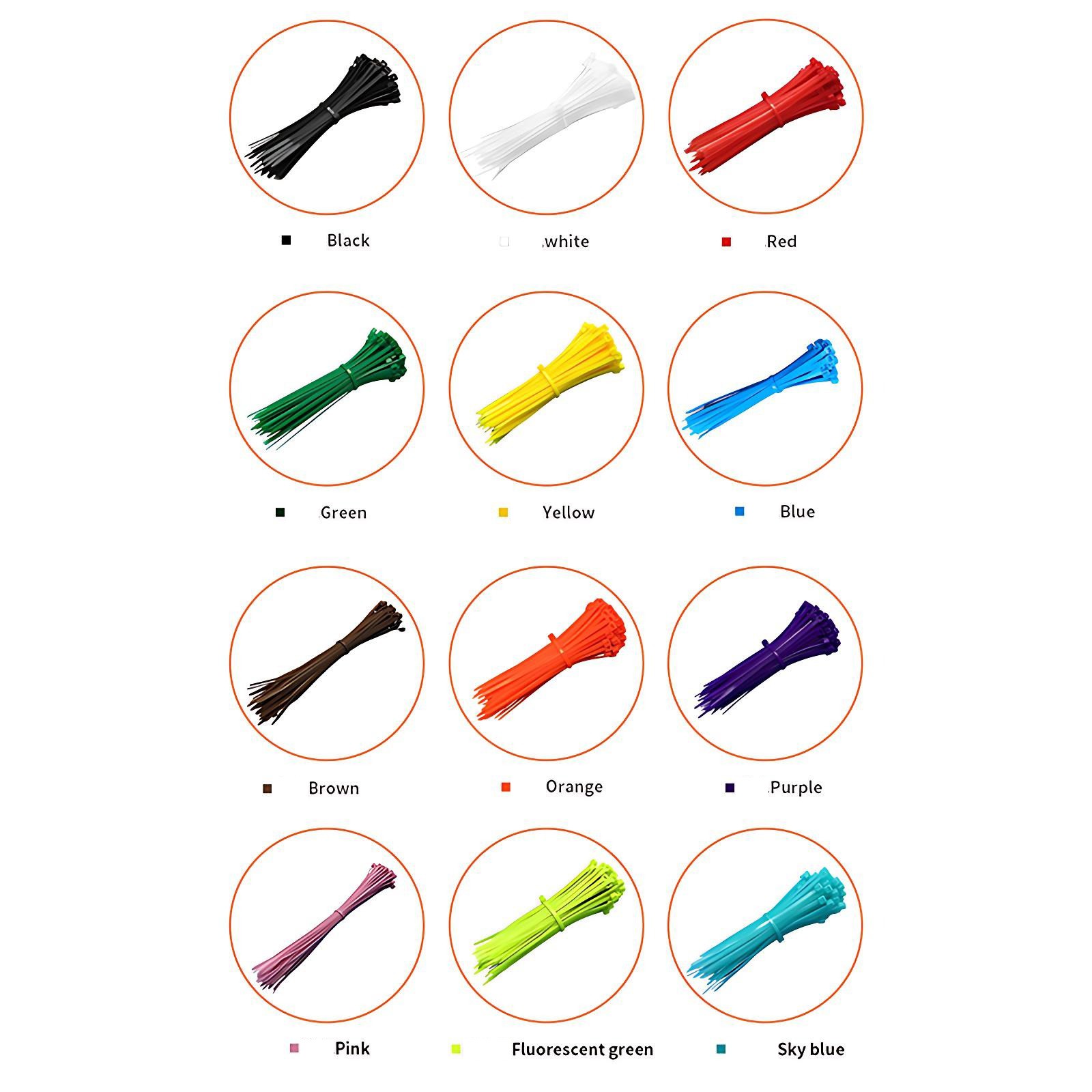 RELEASABLE REUSABLE CABLE TIES STRONG ZIP TIE WRAPS PLASTIC NYLON SELF-LOCKING