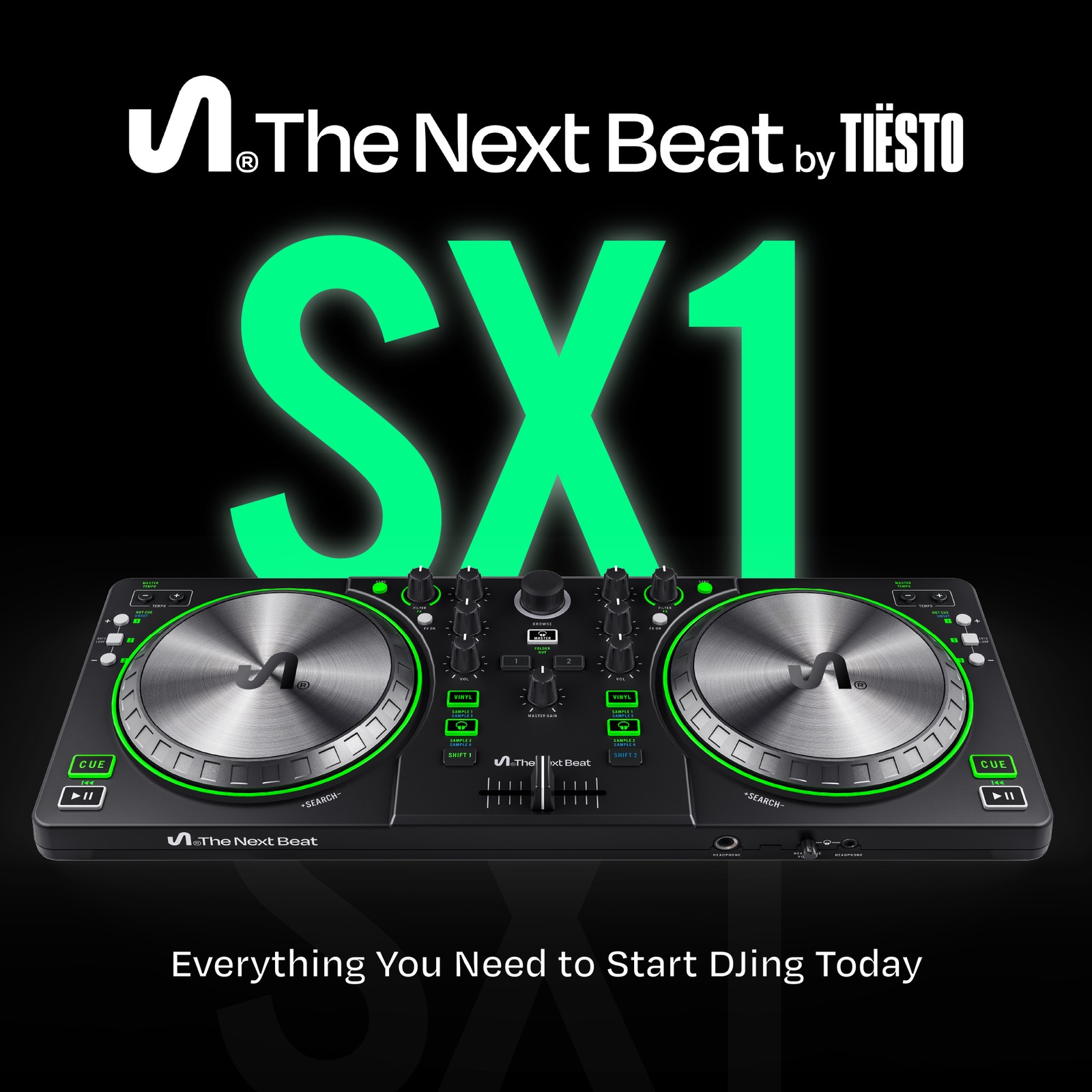 The Next Beat by Tiesto DJ Controller, DJ Control Deck with Audio Mixer (Used)