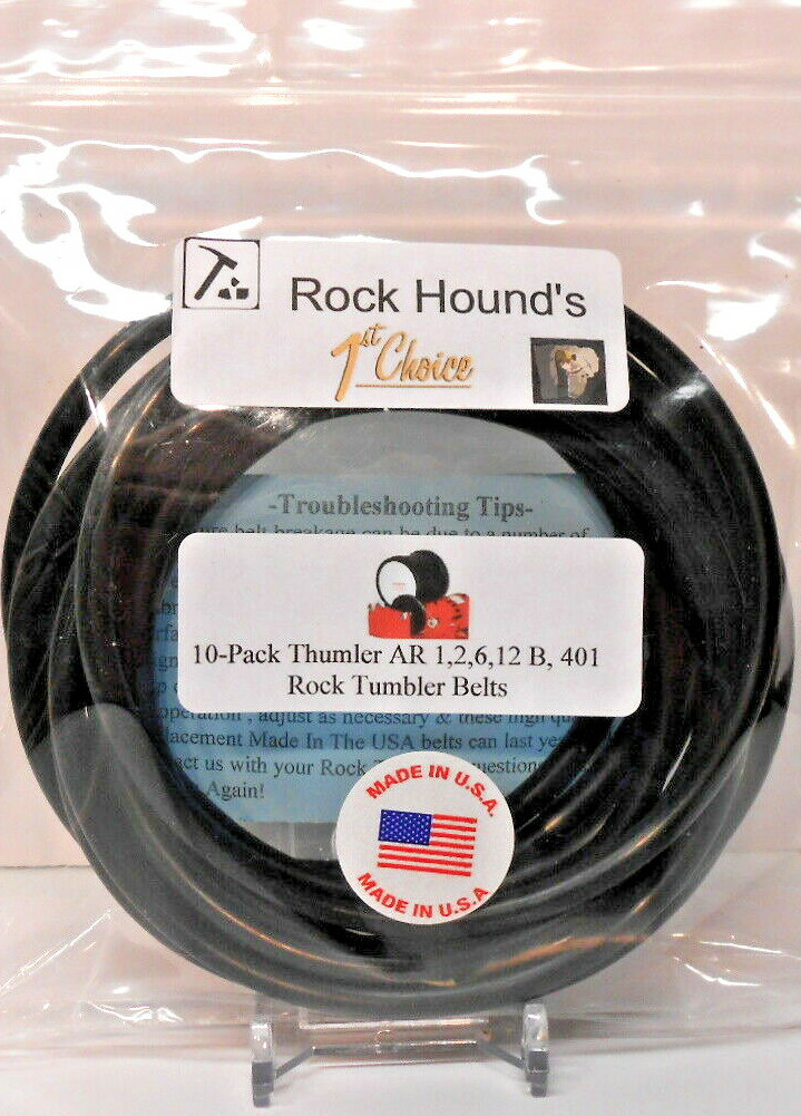 Rockhound's 1st Choice (10) Pack Belts Thumler's Tumbler AR 1,2,6,12 B,401  NEW