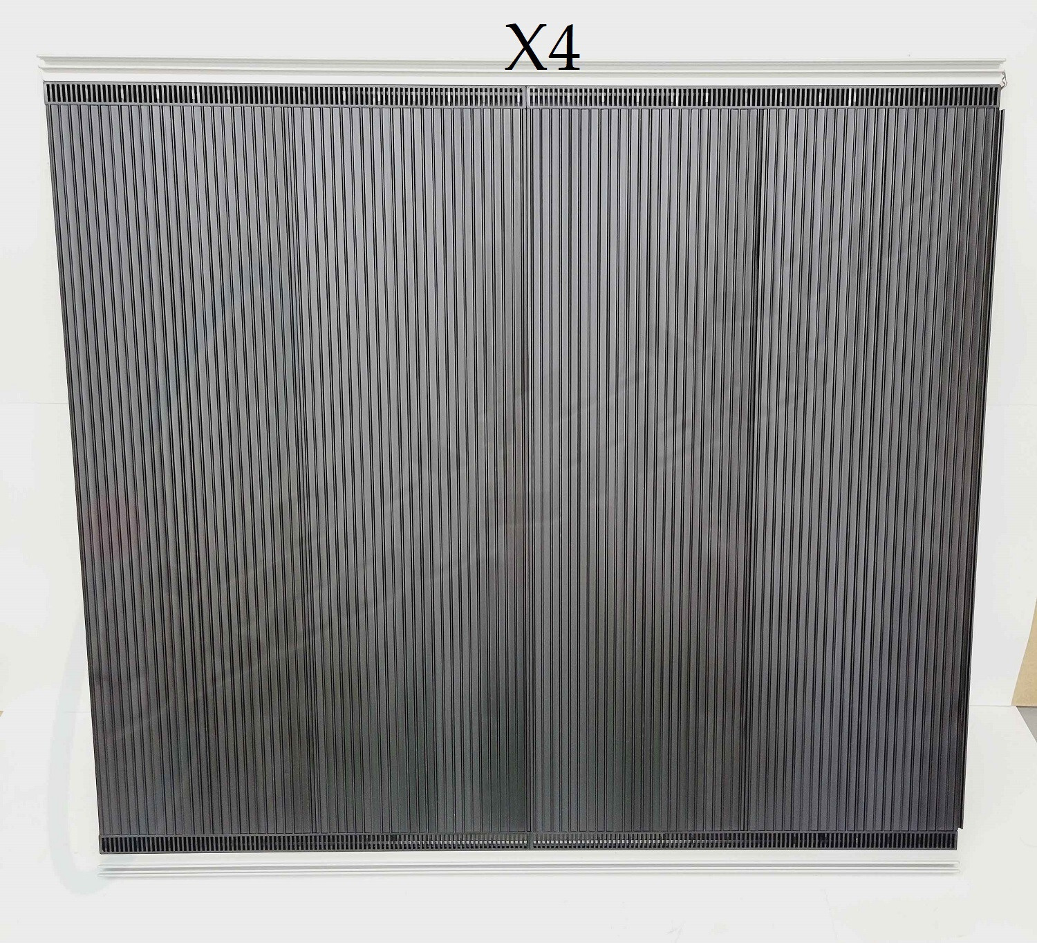 4 Siffron Kinetic Retail Gravity Fed Plastic Shelves 24" x 21.5" Black