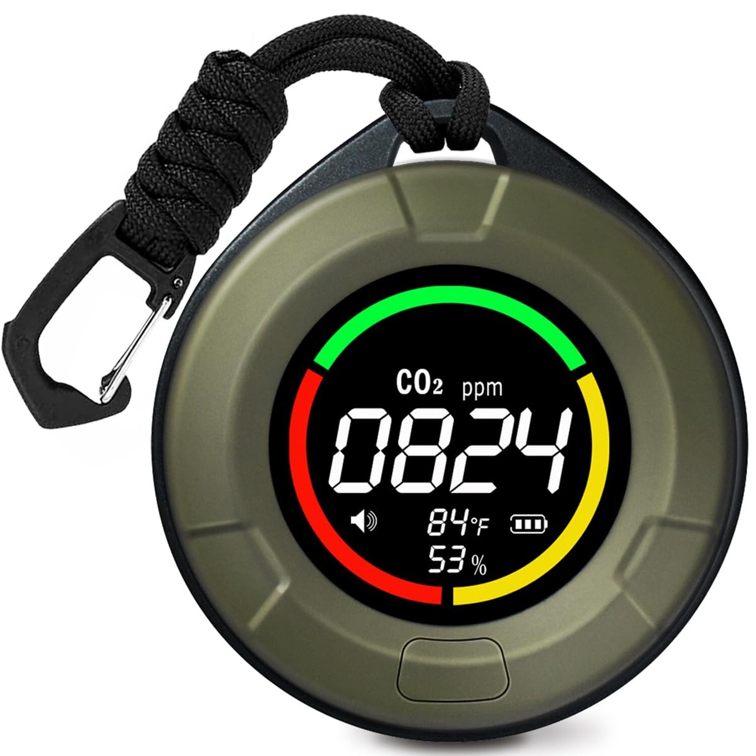 4/3 IN1 Portable CO2 Detector 2s Refresh High Accuracy Carbon Dioxide Monitor US