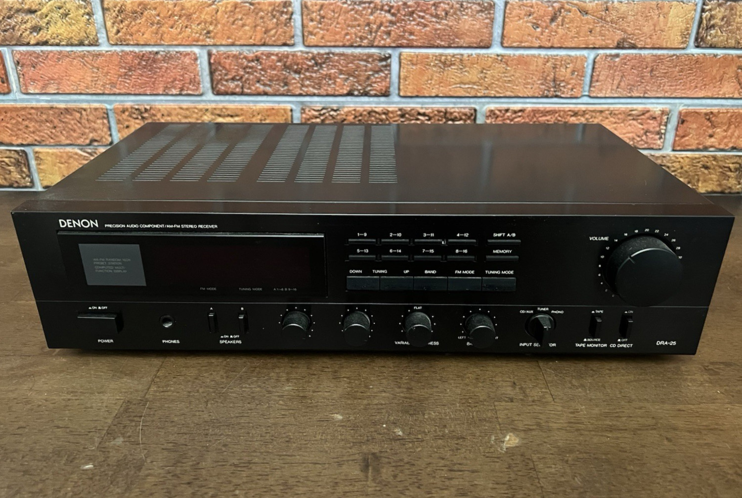 DENON DRA-25 Precision Audio Component /AM-FM Stereo Receiver - Made in Japan
