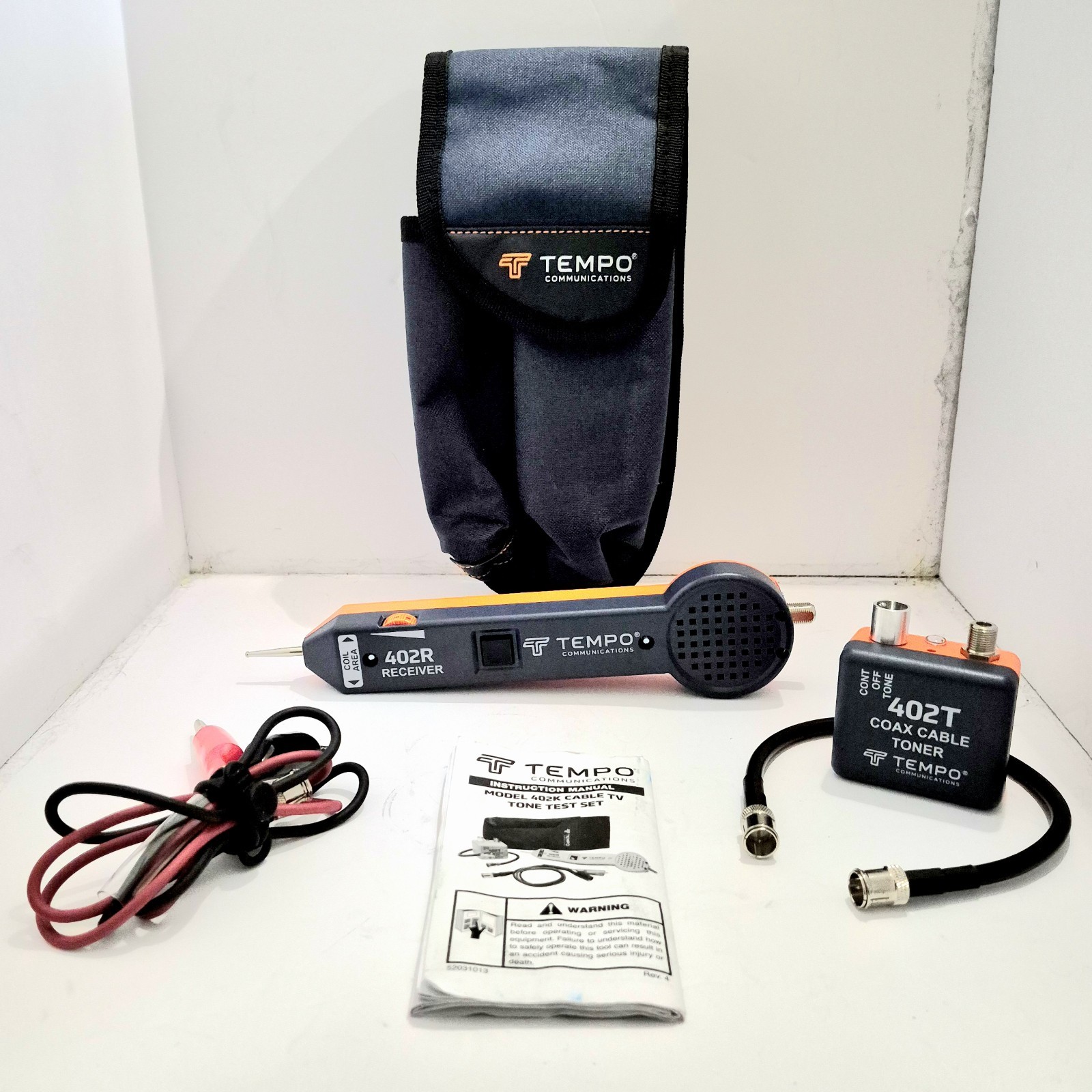 Tempo 402K Premium Professional CATV Cable Tracer, Tone, and Probe Kit