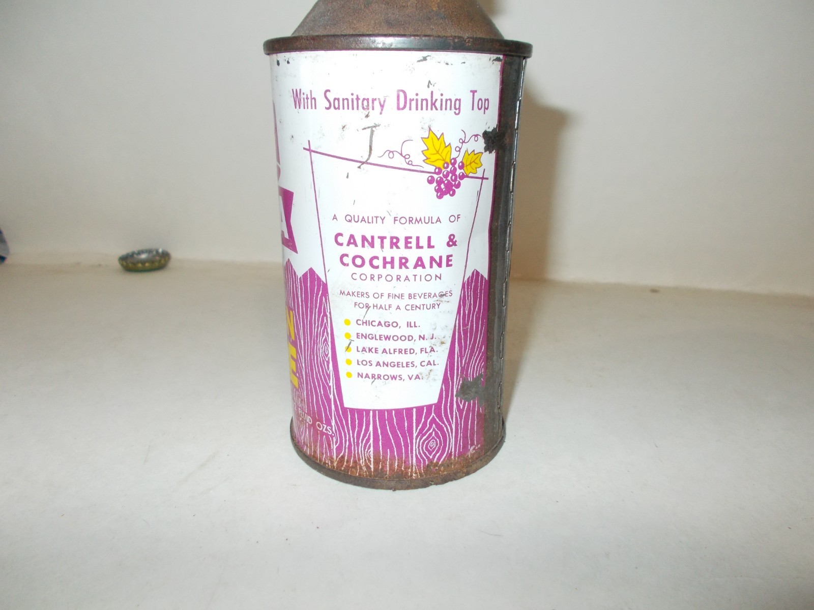 C&C Super Coola Grape Soda Cone Top
