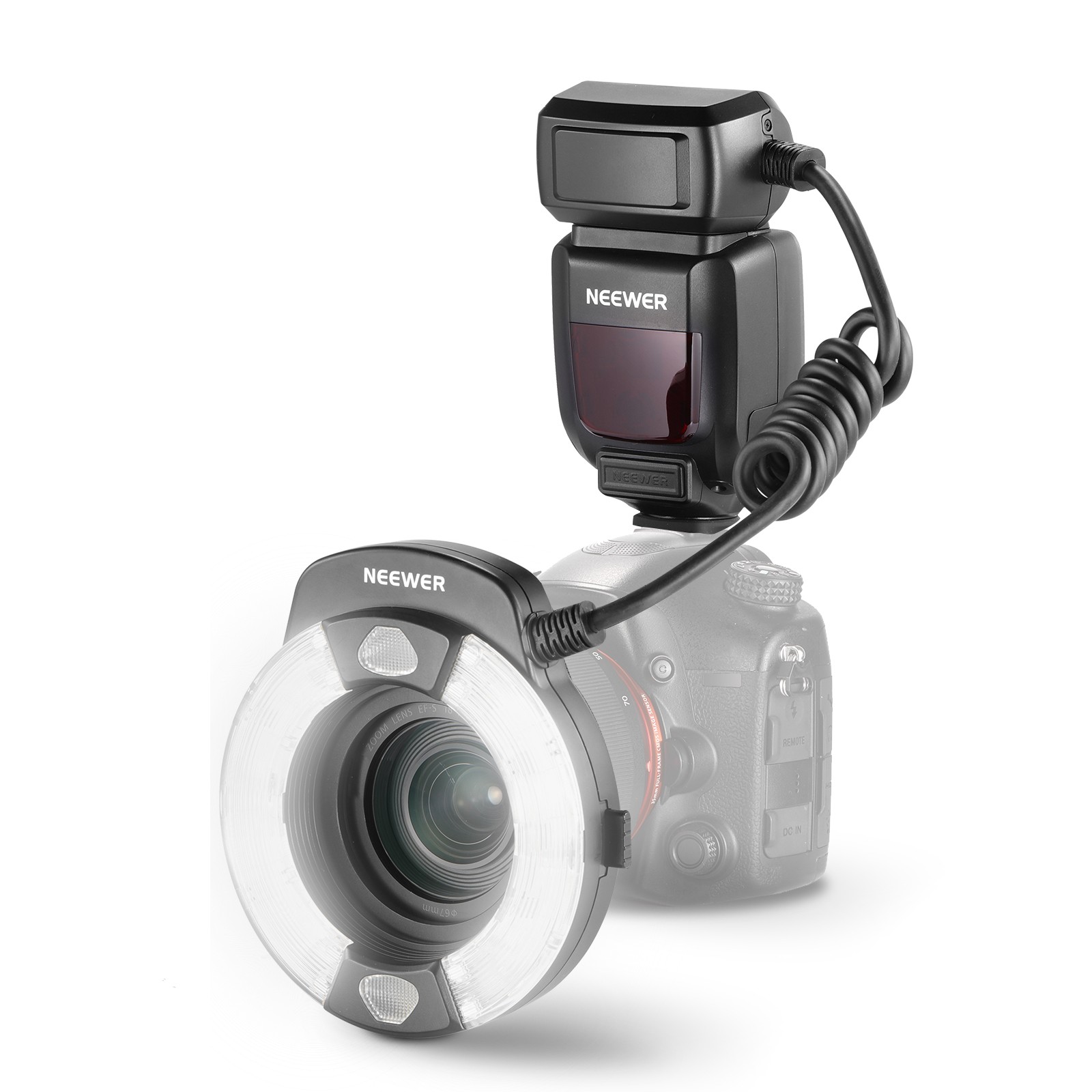 NEEWER RF1-SD Ring Flash for Sony, 76Ws TTL, 5600K, Macro