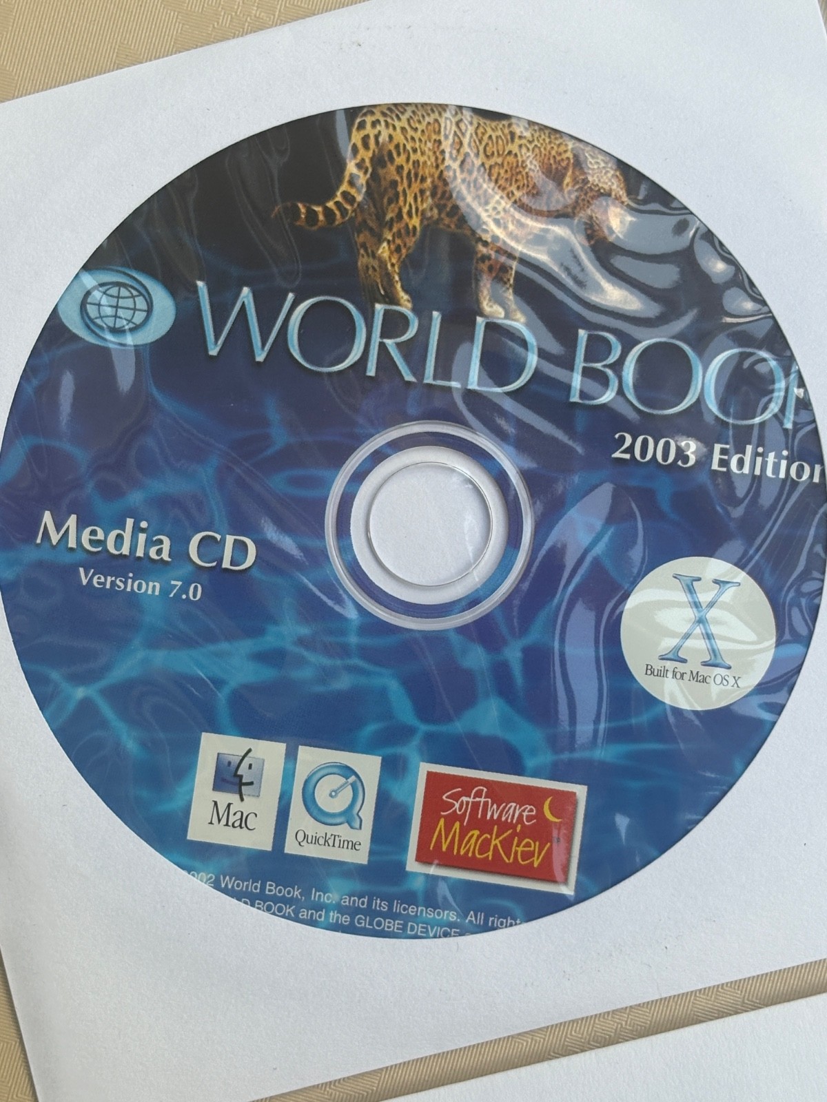 2003 5 CDs MAC OS-X APPLE WORLD BOOK eMAC SOFTWARE RESTORE INSTALL HARDWARE TEST