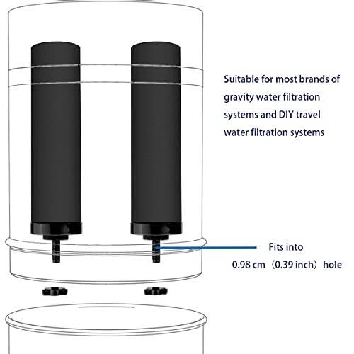 4PCS Black Filters for Purification Unit Filter Replacement Household Bucket